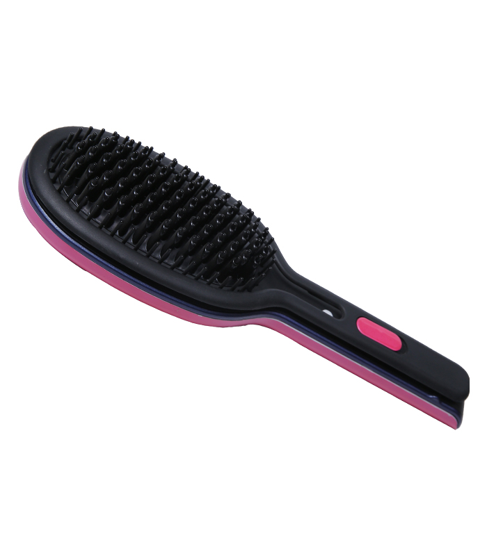 Hot Comb Keraaminen hiusten suoristusharja Private Label ZR-1001 -kihartimen harjakammalla